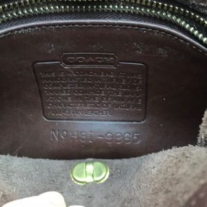 Vintage Coach saddle style handbag